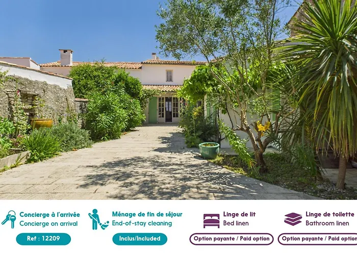 בית נופש 400 M De La Plage, Jardin, Maison Pour 8 *